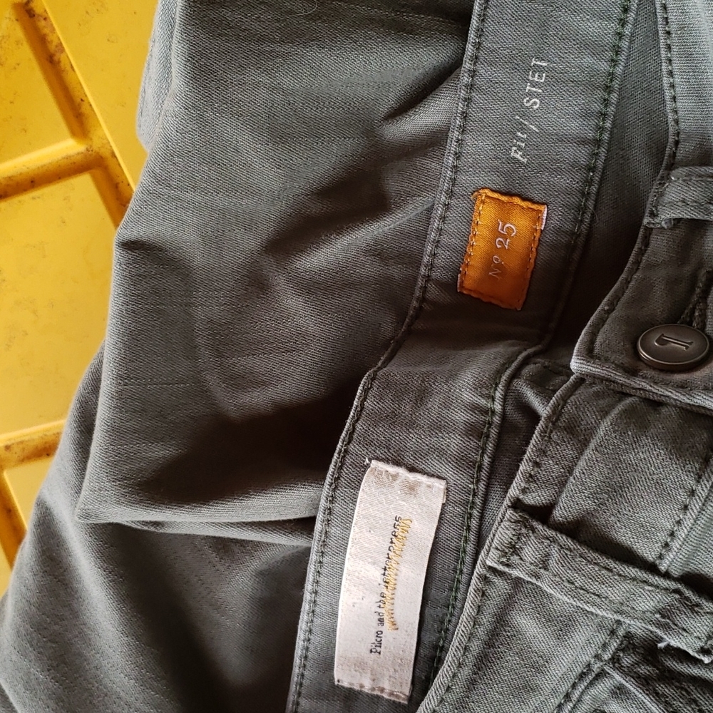 Anthropologie PILCRO Stet Cropped Ankle Jeans Olive sz 25 Women's - Picture 9 of 10